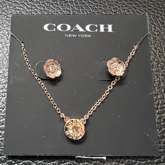 Coach necklace and earring set. - Picture 2 of 2